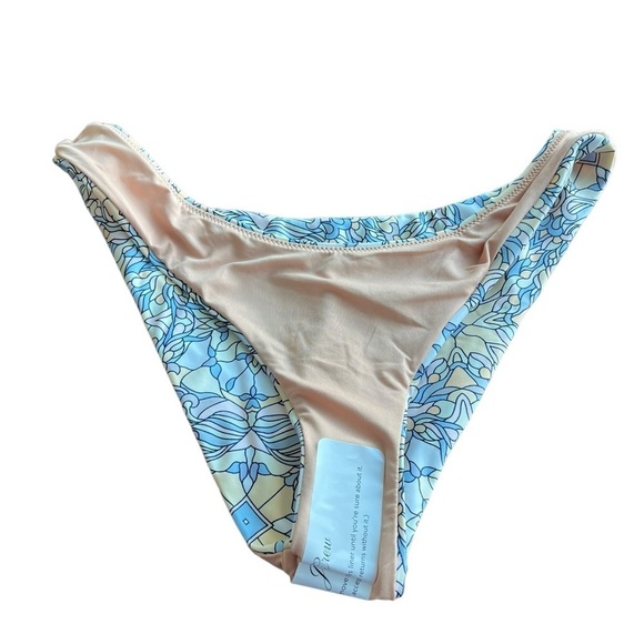 J. Crew Cheeky Curved High Leg Kaleidoscope Bikini Swim Bottom Size M NEW BF153 - Picture 12 of 13